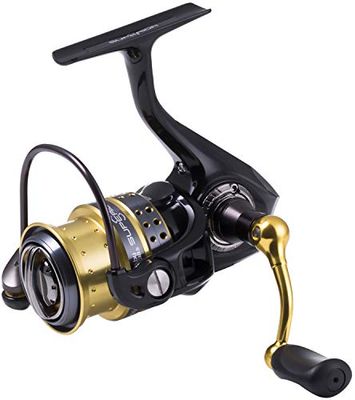 Abu Garcia Superior Spinning Reel, Fishing Reel, Spinning Reels, Predator Fishing, Pike, Perch, Zander, Trout, Unisex, Black / Gold, 1000S