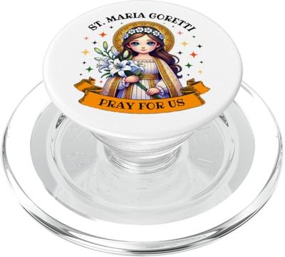 St Maria Goretti Lily Santos Católicos para Niños Niñas PopSockets PopGrip para MagSafe