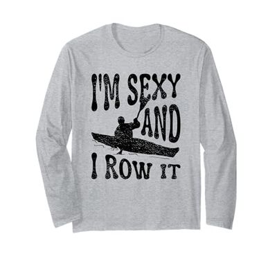 Sono Sexy E Lo Row It Kayaker Kayak Kayak Pesca Maglia a Manica