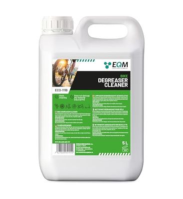 EQM - ECO-111B - Sgrassatore Neutro per Biciclette - 5L - Adatto per qualsiasi materiale (Alluminio, titanio, acciaio, anodizzato…) - Sgrassatore per catene