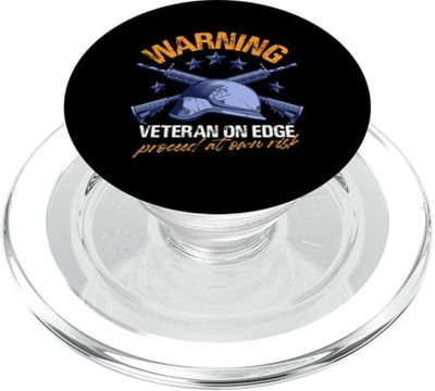 advertencia veterano en el borde Diseño para un veterano disfuncional PopSockets PopGrip para MagSafe