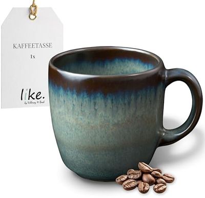 like. by Villeroy & Boch - Lave Gris Stoneware Coffee Cup, 190 ml, Dishwasher Safe