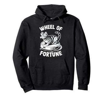 Wheel Of Fortune Robot Vacuum Cleaner Funny Cat Pullover Hoodie