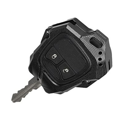 JeCar Etui na brelok, obudowa ze stopu aluminium, akcesoria ochronne do Jeep Wrangler JK JKU 2008-2017, czarny, rozmiar M