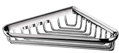Emco System 2 Panier éponge d'angle avec Fixation Murale dissimulée en Zinc moulé sous Pression Chromé