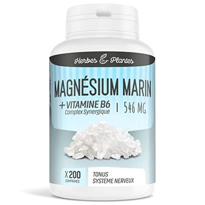 Herbes Et Plantes Magnésium Marin, 546 mg, 200 Comprimés