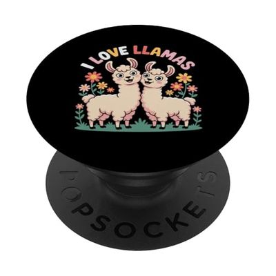 Me encantan las llamas, adorables, lindas, llamas Joy PopSockets PopGrip Adhesivo