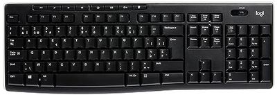Logitech K270 Tastiera Wireless per Windows, Layout Olandese-Belga AZERTY - Nero