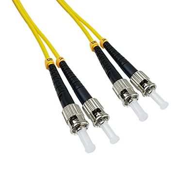 BeMatik - Glasvezelkabel ST naar ST single mode duplex 9/125 van 3 m OS2