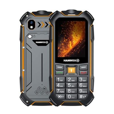 Hammer Boost 2 LTE IP68 2,4” rinforzato 3500 mAh LTE, Nero-Arancione