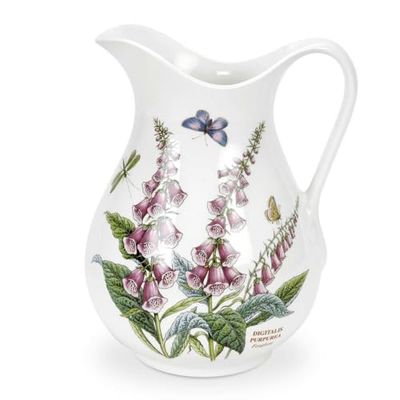 Portmeirion BG47300 Botanic Garden-3 pt. Ewer, Ceramic, White Base/See Picture