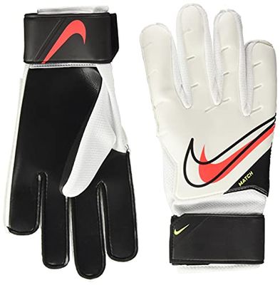 Nike Unisex ungdom match-Fa20 handskar, vit/svart/ljus Crimson, 11