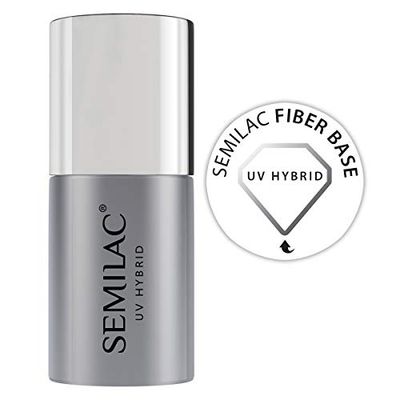 Semilac Base de vernis à ongles semi-permanent , base en fibre, 7 ml