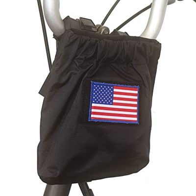 London Craftwork Bolsa Impermeable con diseño de Bandera de Estados Unidos de Brompton (Personaliza con Tus Propios Parches)