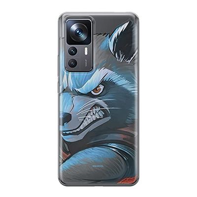 ERT GROUP etui na telefon Xiaomi 12T/12T pro/K50 Ultra, case oryginalny i oficjalnie licencjonowany przez Marvel, wzór Rocket 005, optymalnie dopasowane, plecki z TPU częściowo przeźroczyste