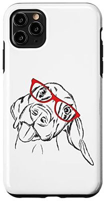 Funny Hipster Goofy Nerdy Red Glasses Rhodie Lover Coque pour iPhone 11 Pro Max