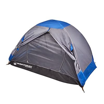2-persoons backpacktent met waterdichte vloer, regenvlieg, getapete naden en draagtas - lichtgewicht tent voor backcountry camping van Wakeman Outdoors