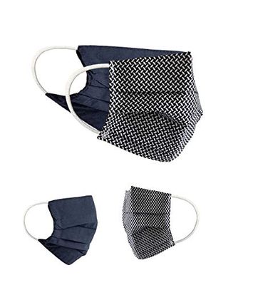 Community Masks 2-pack set unisex makeshift mask reversible mouth protection mask mouth and nose protection reversible mask with print cotton BCI washable