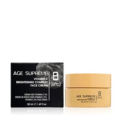 Blift Age Supreme, Vitamin C Brightening Complex Face Cream, Crema Viso Vitamina C 5%, Vitamina C, Vitamina E, Olio di Avocado e Rosa, Pelli Sensibili, 50 ml
