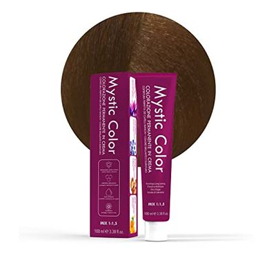 Mystic Color - Colore Biondo Dorato 7.3 - Tinta per Capelli - Colorazione Professionale in Crema a Lunga Durata - Con Cheratina Idrolizzata, Olio di Argan e Calendula - 100 ml