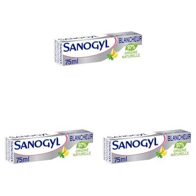 Sanogyl Dentifrice Soin Huiles Essentielles Blancheur 75 ml (Lot de 3)