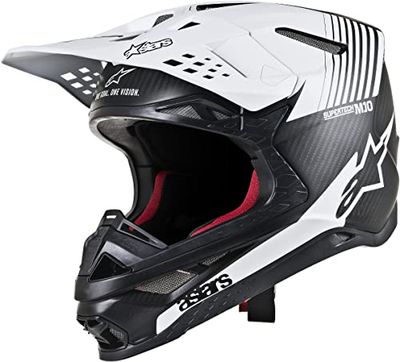 Helmet Alpinestars Supertech S-M10 Dyno Black Matte/Carbon/White XL