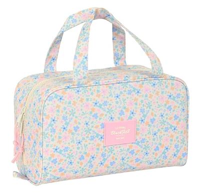 Blackfit8 BLOSSOM - Neceser Rectangular con Asa, Neceser Infantil, Adaptable a Carro, Ideal para Niños de 5 a 14 Años, Cómodo y Versátil, Calidad y Resistencia, 31x14x19 cm, Color Pastel