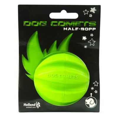Dog Comets Ball Hale-BOPP - Ø6 cm - Jouet pour Chien - Balle Chien pour des gencives saines - Caoutchouc Naturel - Vert