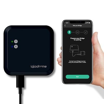 igloohome Wifi Bridge | Intelligente toegangscontrole | WLAN-brug voor igloohome hangslot | Op afstand openen en sluiten | Bluetooth | WLAN-verbinding