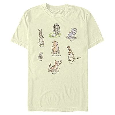 Disney Winnie-affisch för män, kräm, S