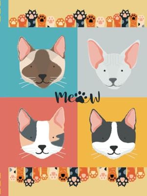 Cat Illustrations Cover Notebook