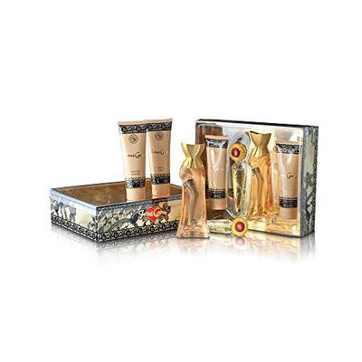 French Cancan by New Brand for Women - 4 Pc Gift Set 3.3oz EDP Spray, 0.5oz EDP Spray, 4.3oz Shower Gel, 4.3oz Body Lotion