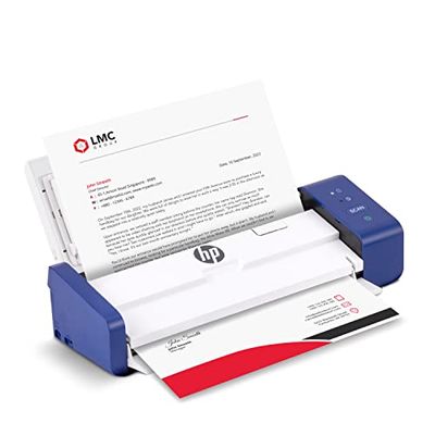 HP Scanner de Documents et Photo Portable Duplex USB avec Plateau à Flux Automatique pour Scanner numérique Portable 2 côté