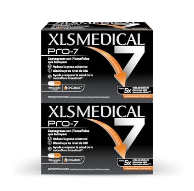 XLS Medical Pro7 Pack 2 meses de tratamiento (360 comprimidos). Origen natural. Pierde hasta 5 veces más peso que sólo haciendo dieta