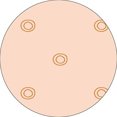 Bonateks, Round Digital Printed Mouse Pad, Non-Slip Base, for Office and Home, Diameter:22cm