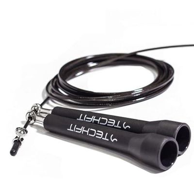 Pro Spedd Jump Rope springtouw, robuust, van metaal, Crossfit, verstelbare kabel en gering gewicht, metalen pennen