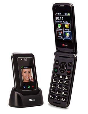 TTfone Titan TT950-3G Senior Flip Android Smartphone with Touchscreen - Free sim card Three Pay as you go