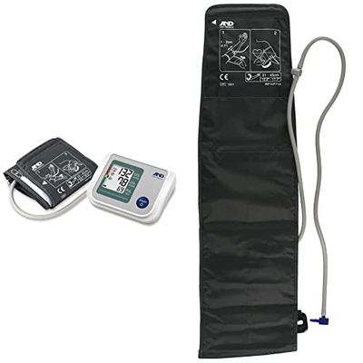 A&D Medical UA-767S-W blood pressure with wide range cuff and AFib screening and Large cuff Arm Circumference Cuff 31 to 45cm