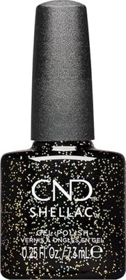 CND Shellac Vernis à ongles UV Opulent Onyx N° 483 Noir brillant original CND Vernis à ongles gel Design Queen Tessential Collection