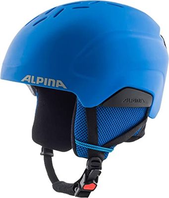 ALPINA Unisexe - Enfants, PIZI Casque de ski, blue matt, 46-51 cm