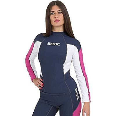 Seac RAA Long Evo Rashguard met Lange Mouwen voor Dames; UV Zwem- en Snorkeltop