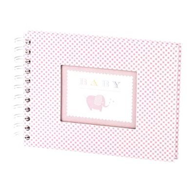 Rössler 13291928002 - fotoalbum Baby Girl, met Wire-O-binding, 40 pagina's, roze, geboorte en doop, 1 stuk