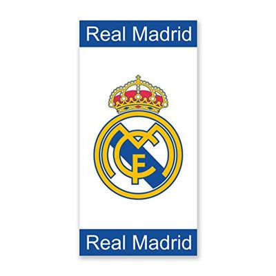 Secaneta RM 03 - Toalla Playa Real Madrid, Blanco