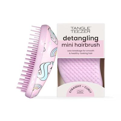 Tangle Teezer Mini Original Hairbrush - Spazzola per Capelli bagnati e asciutti - Districante per Tutti i Tipi di Capelli - Spazzola da viaggio perfetta per bambini, Multicolore (Unicorn Magic)
