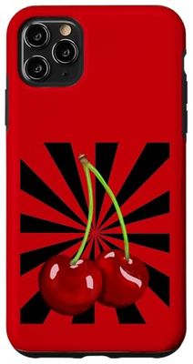 Rockabilly 80s Retro Fruit Summer Cherry Cherry Case for iPhone 11 Pro Max