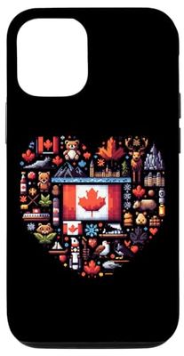 Carcasa para iPhone 15 Vintage Histórico Canadá Símbolos Hoja De Arce Para Canadiense