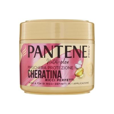 Pantene Pro-V Hårmask, keratinskydd, perfekta lockar, upp till 72 timmars definierade lockar i 1 användning för frissigt hår, rebeller, 300 ml