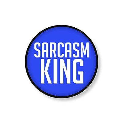 Funny Novelty Phone Grip | Phone Holder Phone Accessories | Sarcasm King | Manly Funny Gift Quote Birthday Joke Mobile Accessory | PS35