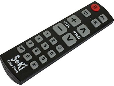 SeKi Easy Plus universele afstandsbediening met leren, zwart