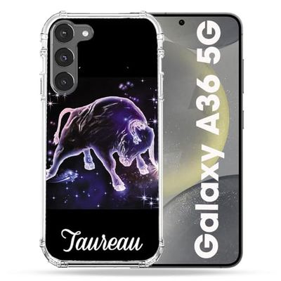 Cokitec Cover rinforzata per Samsung Galaxy A36 5G segno zodiacale 2 Toro